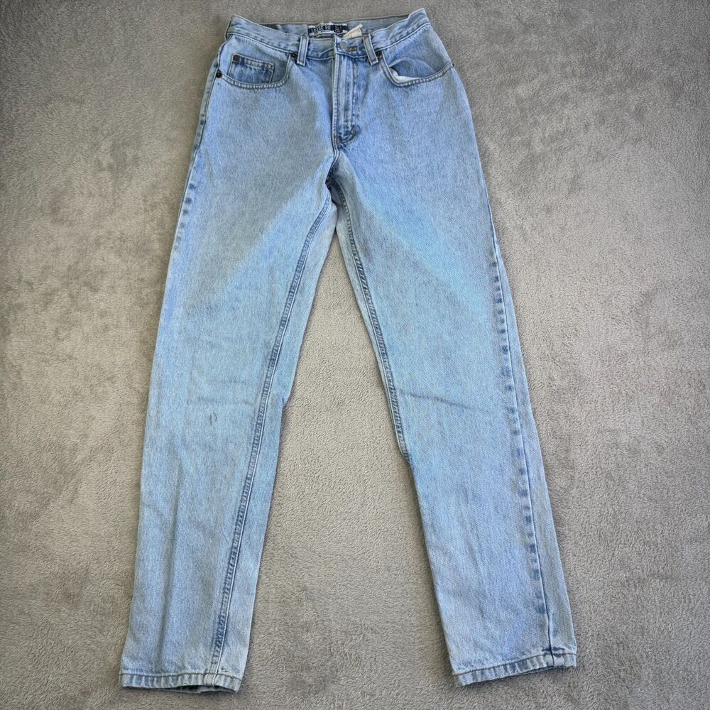 Gap Authentic Denim Straight Leg Jeans Womens 4 Blue Cotton Light Wash Loose Fit